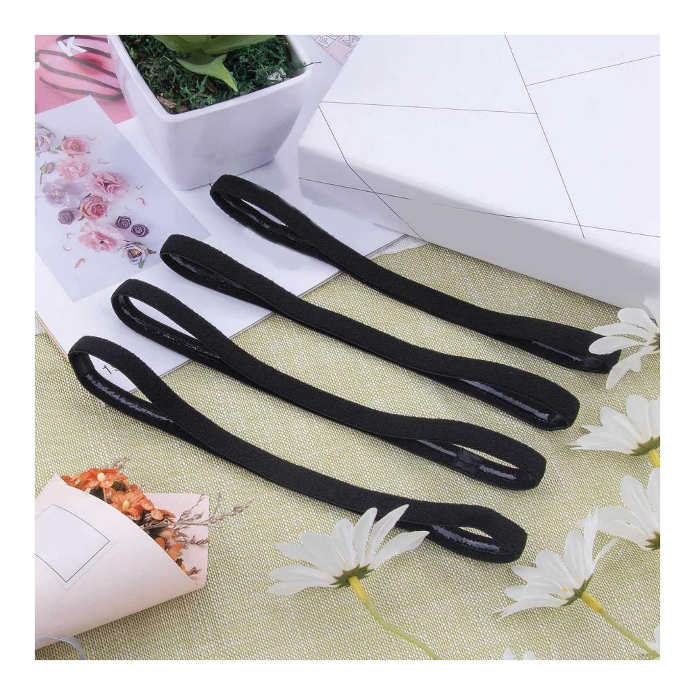 Set aus 20 Sport-Stirnbändern Elastische Haarbänder in Schwarz Grau & Weiß - Perfekt für aktive Sportler und Fitness-Enthusiasten