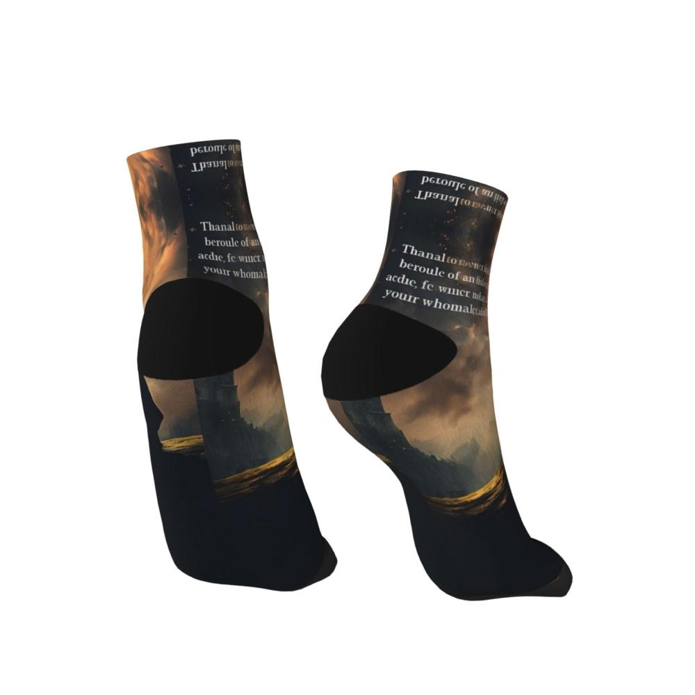 Bequeme Knöchelsocken mit inspirierenden Zitaten für Damen und Herren - Modische Muster inspirierende Botschaften One Size passt allen