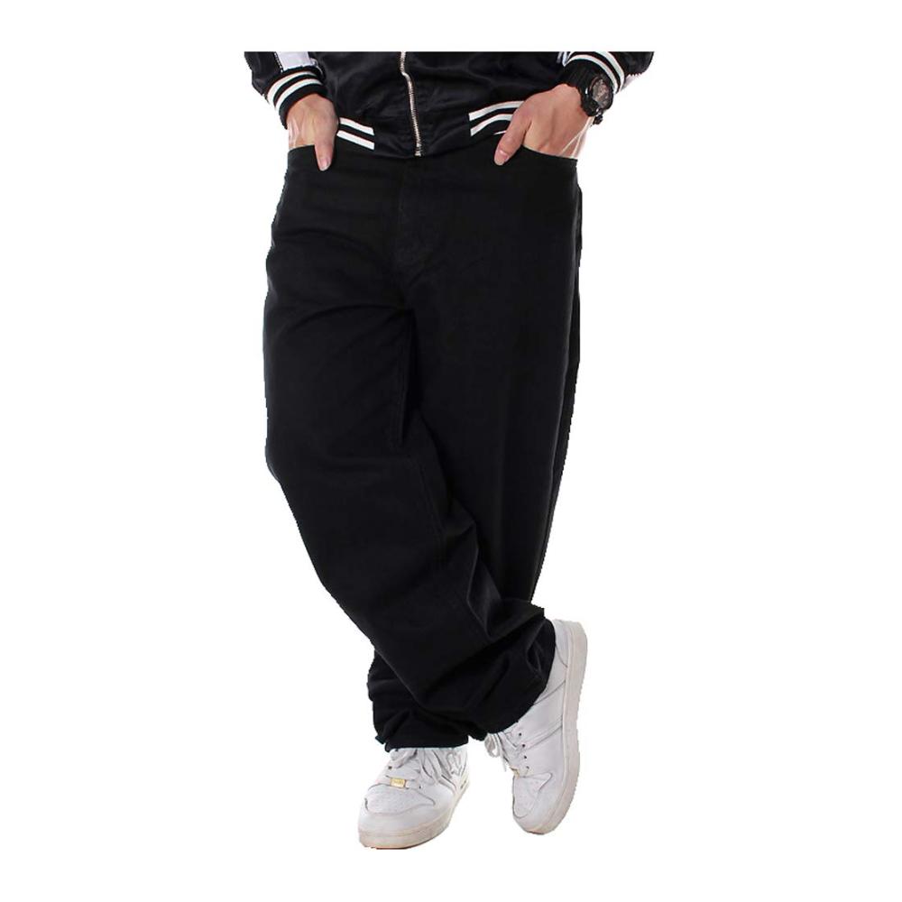 Stilvolle Herren Jeanshose Bequeme Baggy Denim Hose in Schwarz | Trendige Loose Fit Jeans für einen lässigen Look | Jetzt erhältlich