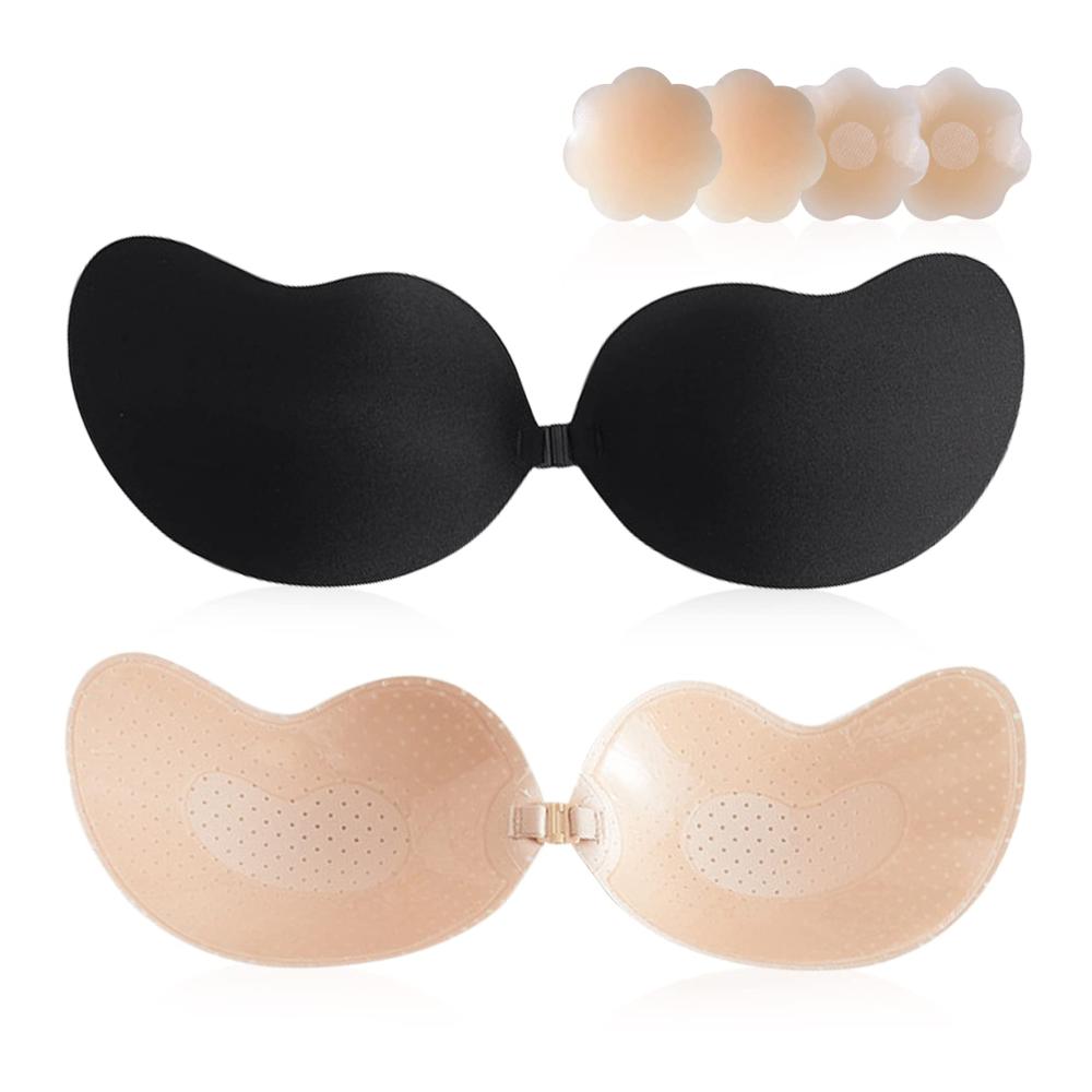 Entdecken Sie den perfekten Halt mit unseren Klebe-BHs! 2 Stück mit Silikon Nippelpads für unsichtbaren Push-Up. Ideal für Partys & rückenfreie Kleider. Jetzt bestellen