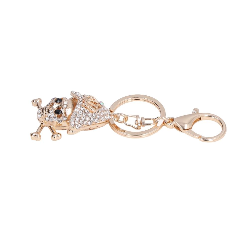 Damen LANTRO JS Schlüsselanhänger Totenkopf-Motiv für Stil und Funktion - Eleganz und Langlebigkeit vereint - Ein Must-have für jeden Look! Siehe Abbildung für Details