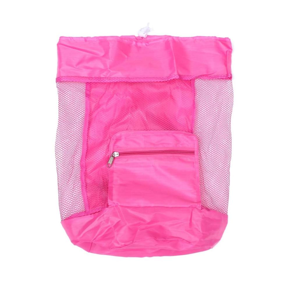 Stilvolle Reisetasche für Strandliebhaber Muschel-Aufbewahrungstasche & Rucksack in Einem! Praktisch trendy und rosa. Perfekt für sonnige Tage am Meer