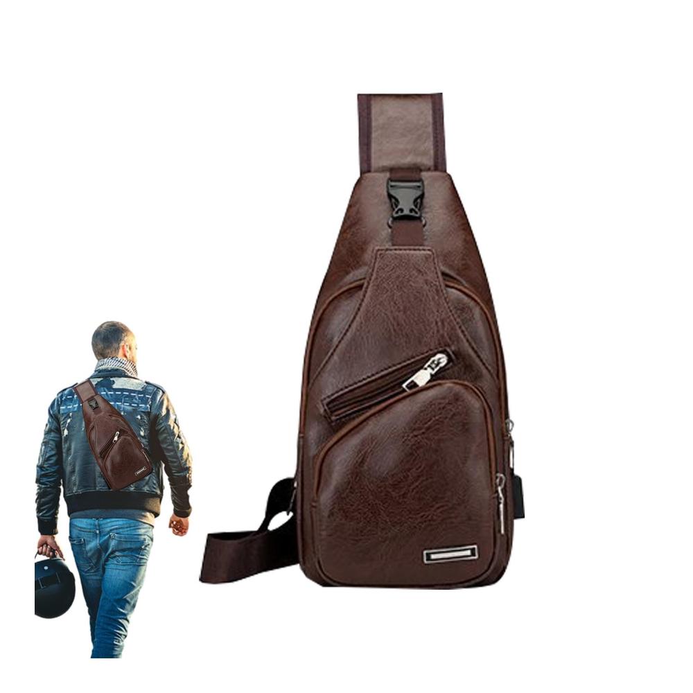 Entdecken Sie die Vielseitigkeit Schultertaschen mit PU-Leder und Kopfhörer-Loophole. Verstellbarer Gurt für bequeme Trageoptionen. Ideal für Reisen Wandern und den täglichen Gebrauch