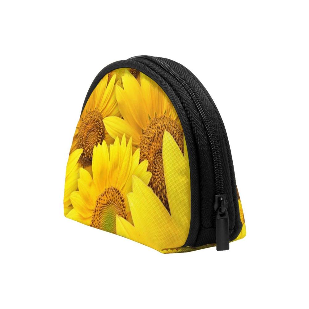 Entzückende Mini-Münzbörse mit Sonnenblumenmotiv - Perfekt für den täglichen Gebrauch und als Geschenkidee