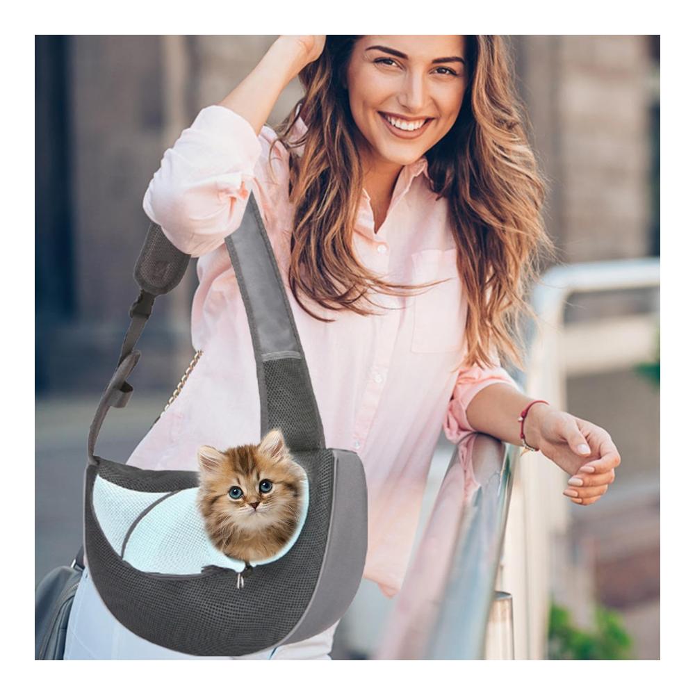 Luxuriöse Schultertasche für Haustiere | Atmungsaktive Tragetasche für Hunde Katzen und Kleintiere | Weicher Komfort und stilvolles Design | Ideal für unterwegs und Einkäufe