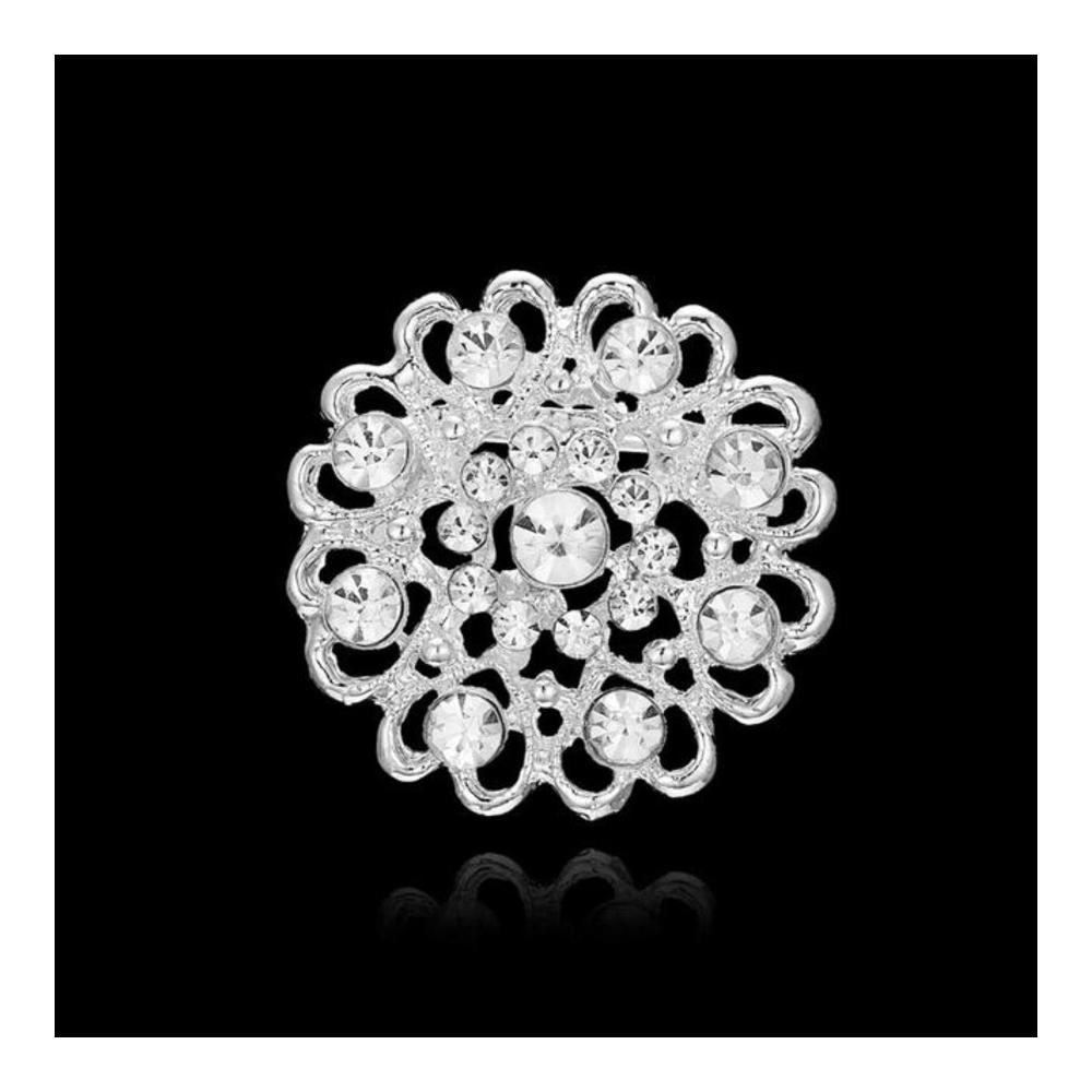 Entzückende Broschen & Anstecknadeln Elegante Blumen-Pins für Frauen Hochzeits-Schmuck & Modeaccessoires in tiefem Blau - Ideale Geschenke für jeden Anlass
