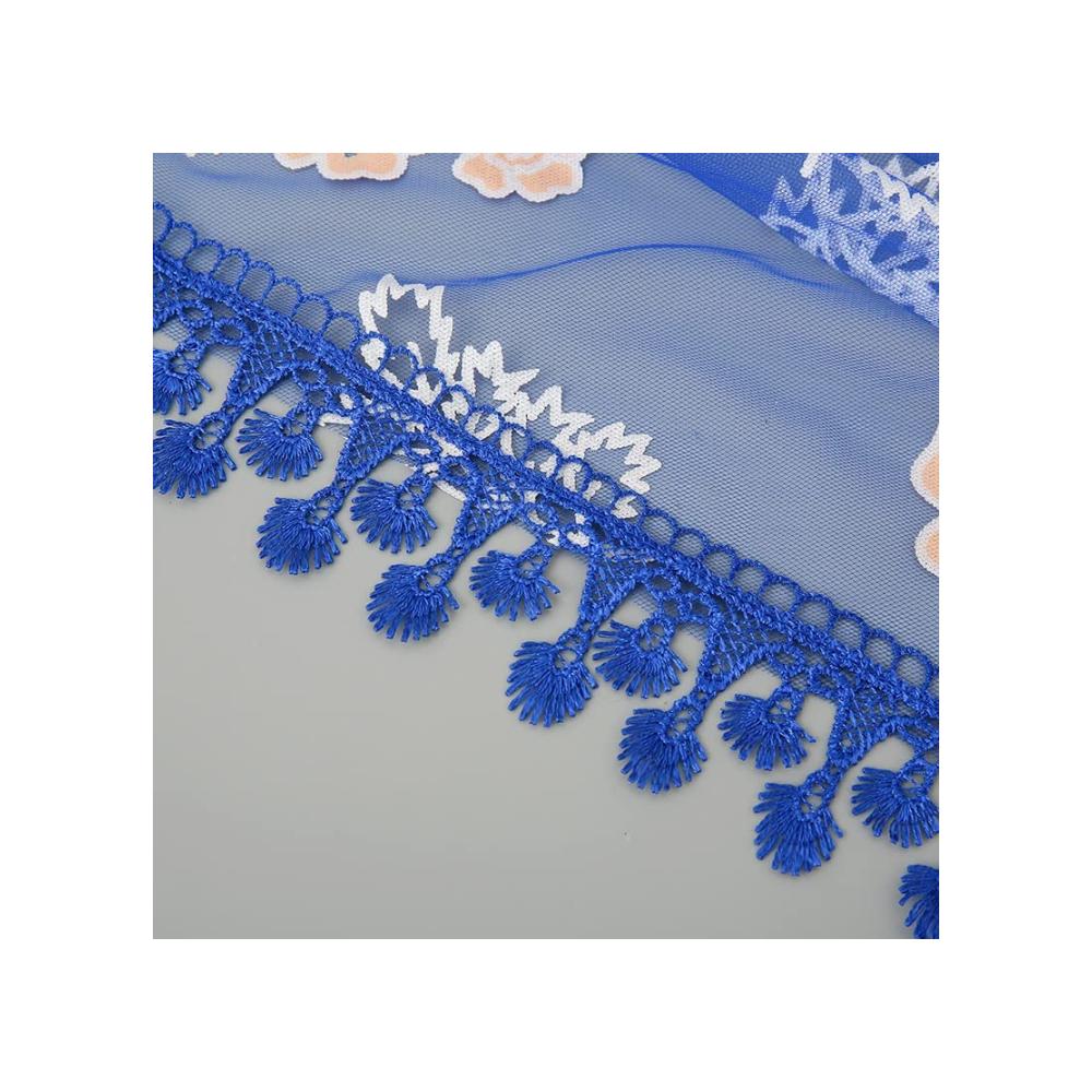 Erfrischendes Pashmina-Erlebnis Sommerleichter Seidenschal für Damenmode. Exquisite Spitze & Blumenmuster auf zartem Chiffon. Ein Must-have für Stil und Eleganz