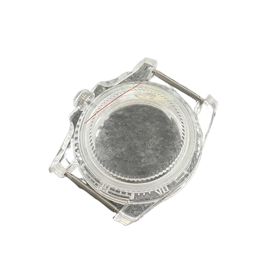 40 mm geeignet für NH35 NH36 Uhrwerk SUB Kunststoff Uhrengehäuse Reparaturteil Uhrengehäuse DIY Uhrteile Modifikation Zubehör