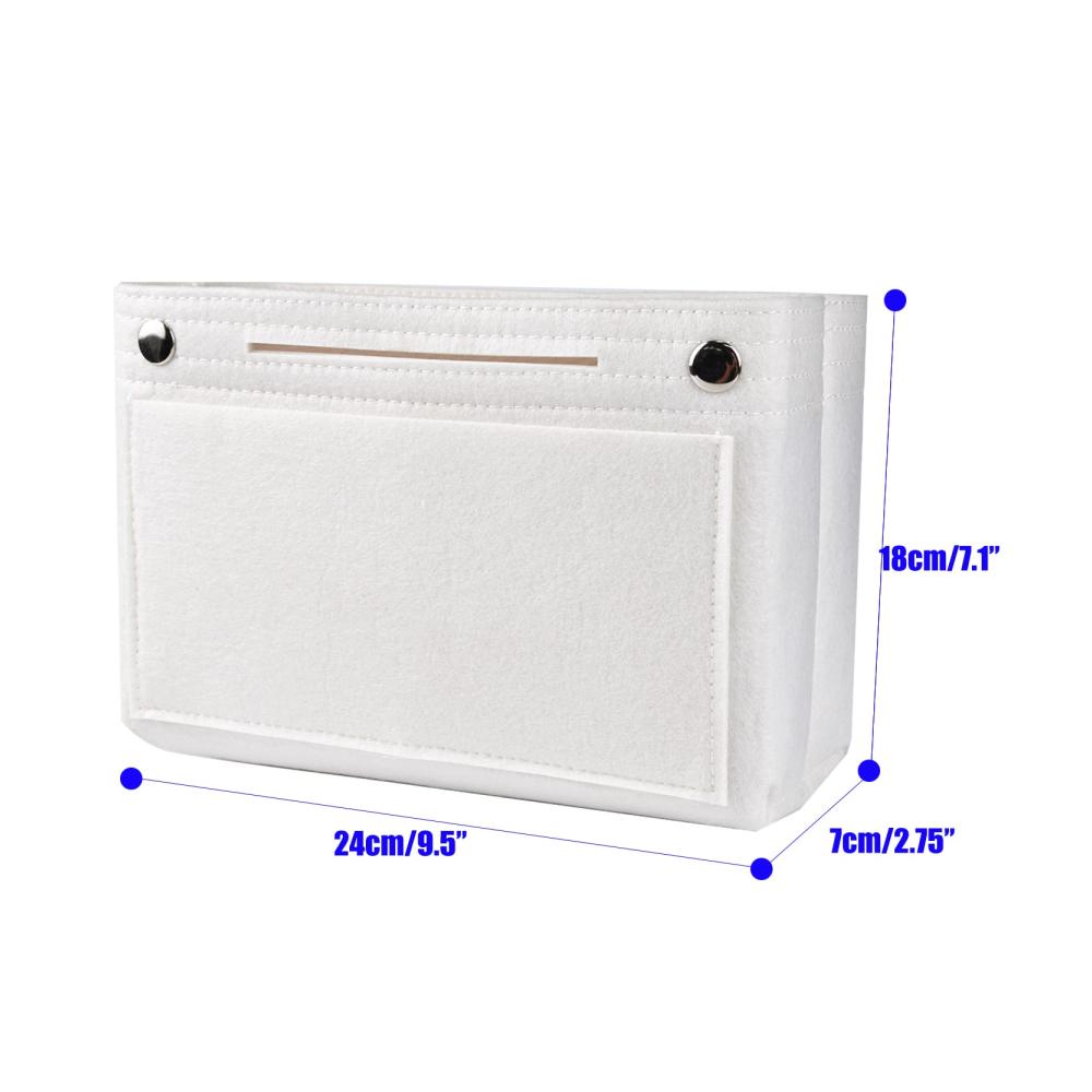 Filz-Taschenorganizer für Handtaschen und Kosmetiktaschen mit mehreren Fächern für Geldbeutel Make-up Aufbewahrungstasche in Tasche Innenbeutel