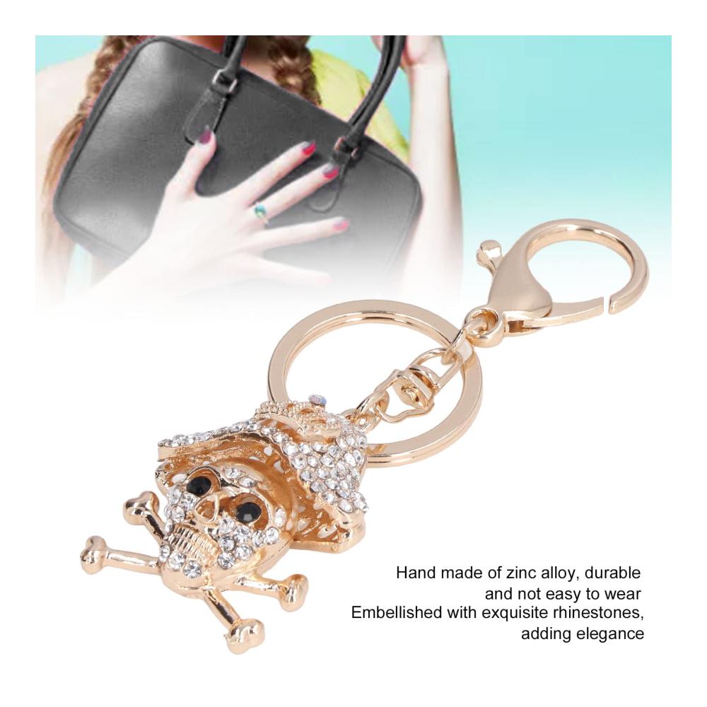 Damen LANTRO JS Schlüsselanhänger Totenkopf-Motiv für Stil und Funktion - Eleganz und Langlebigkeit vereint - Ein Must-have für jeden Look! Siehe Abbildung für Details