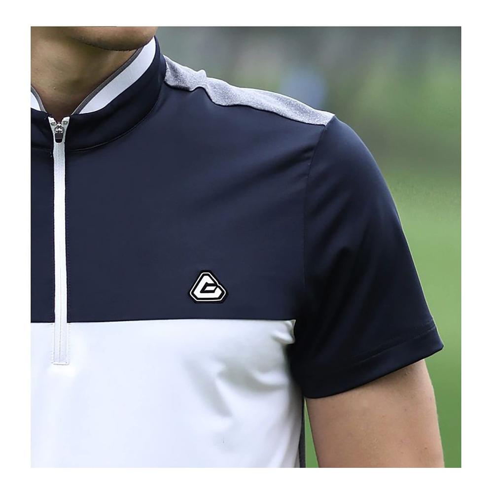 Sommer Golf Polo Herren Atmungsaktives schnelltrocknendes Poloshirt mit Reißverschlusskragen - Ideale Sportbekleidung für Feuchtigkeitstransport und Freizeit