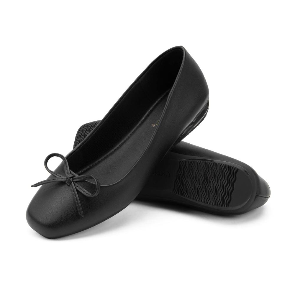 Elegante Damen Ballerinas | Geschlossene Flache Schuhe mit Schleife | Klassische Ballerinas für Damen | Hochwertiges Material | Bequemer Tragekomfort