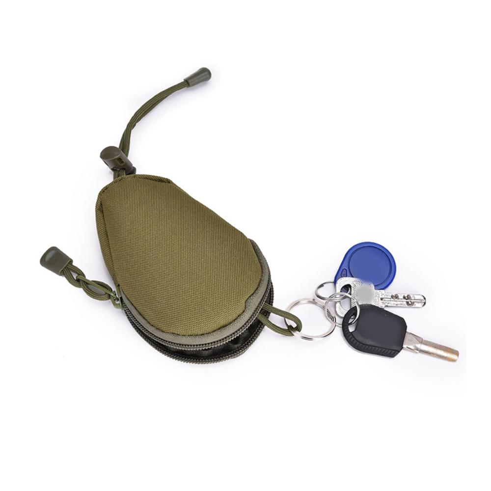 Organisiert und stilvoll Armee-Grün Geldklammernhalterung mit verstellbarem Riemen für Outdoor-Abenteuer. Praktische Mini-Tasche mit Reißverschluss für militärische Essentials