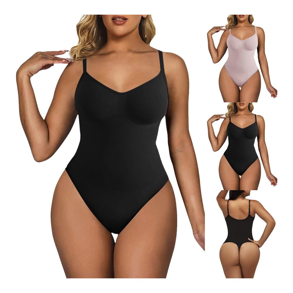 Perfekte Figur mit Leichtigkeit Formende Bodys für Damen - Bauchweg Bodysuit & Shaper mit verstellbaren Schultergurten und Tanga-Schnitt - Jetzt formen und straffen