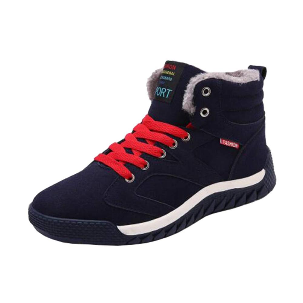 Ultimativer Komfort Herren Warm Gefütterte Winterstiefel Winterschuhe Sneaker für stilvolle Outdoor-Abenteuer! Rutschfeste Sohlen Top-Design ideal für Wanderungen und Freizeit