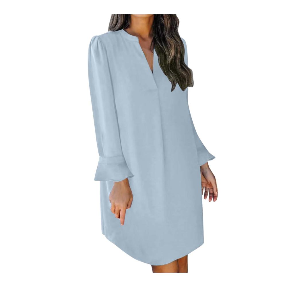 Entzückendes Damen-Bodysuit-Kleid Elegantes Sommer-Halbarm-Hemdkleid für Freizeit und Mode. Perfekte Kombination aus Stil und Komfort