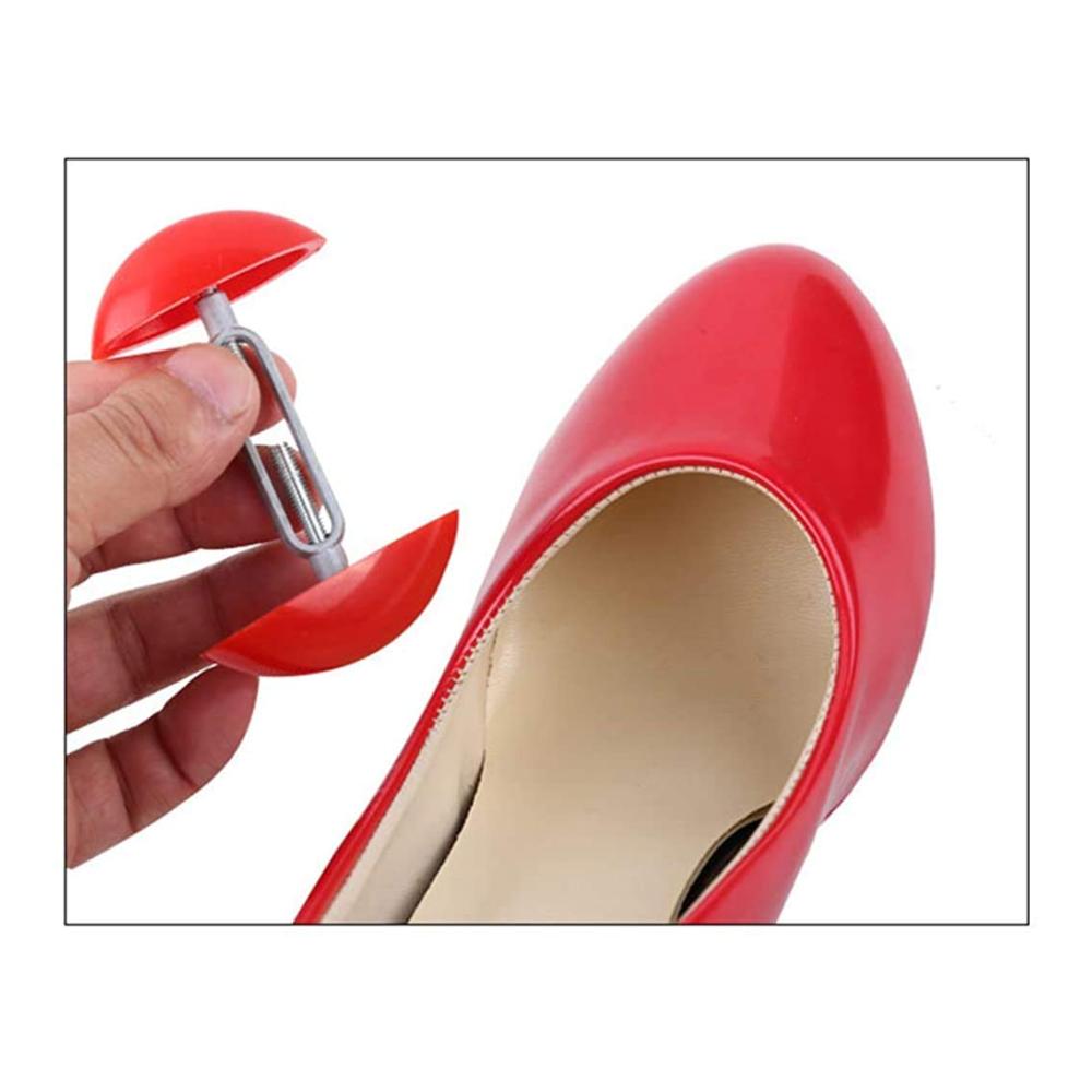 Maximale Passform und Komfort Damen Peep-Toe-Absatz Schuhspanner Set in Rot - Weitenverlängerbar und verstellbar für perfekte Pflege und Formgebung
