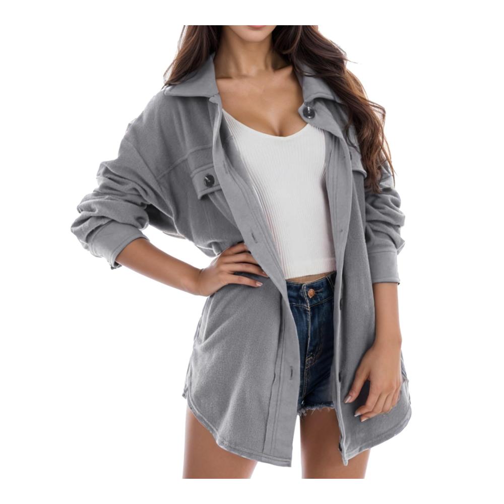 Damen Kapuzenpullover Winterjacke Fleecejacke Lammwolle Freizeitjacke Strickjacke Lang Sweatershirt Schwarz Wolljacke Damen Strick-Sweatjacke