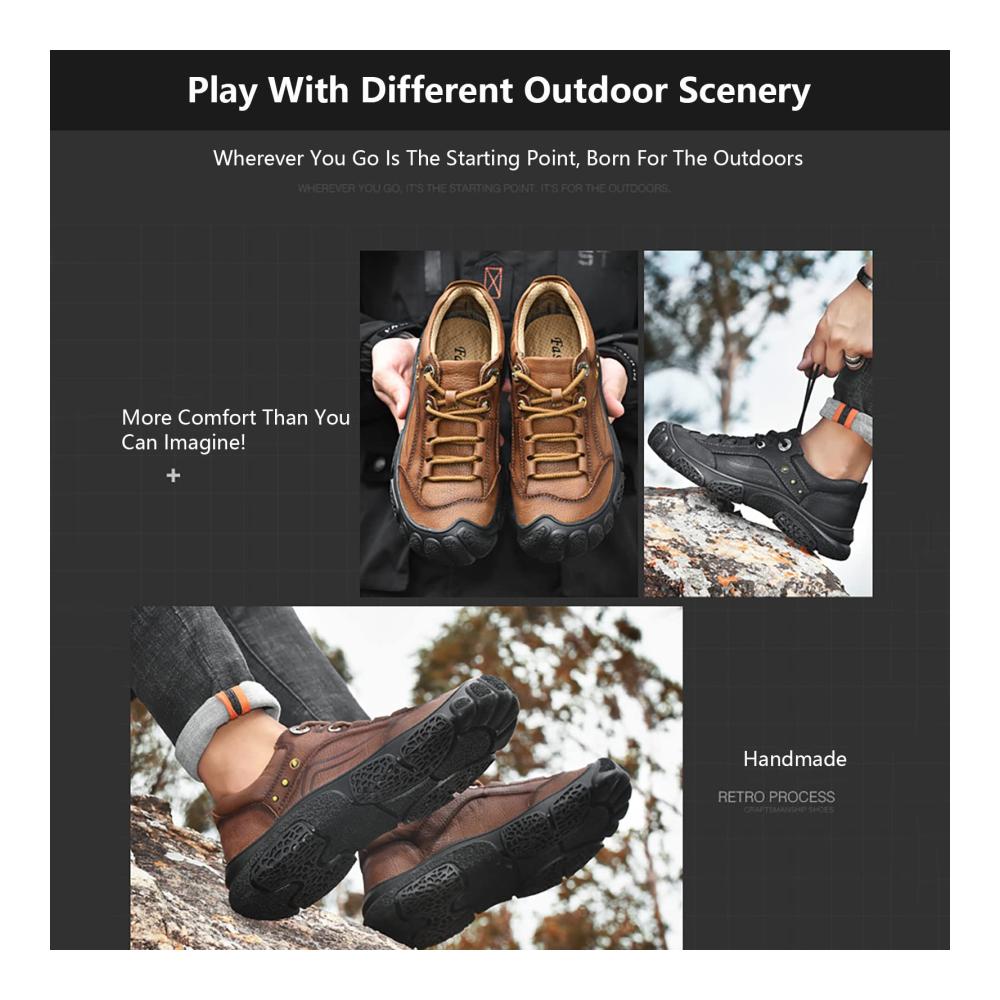 Entdecke die Perfektion Herren Trekking- & Wanderschuhe Atmungsaktiv Leicht & Rutschfest für Outdoor-Abenteuer! Neu im Sortiment für Herbst & Winter Größe 43 EU