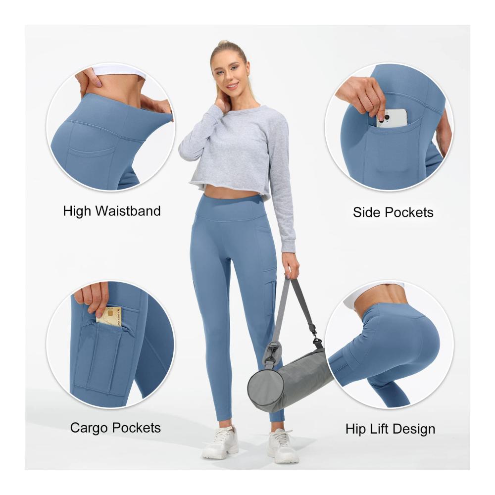 Damen Winter Fleece gefütterte Jogginghose warm mit Handytasche wasserdicht wetterfest fürs Training Joggen Alltag