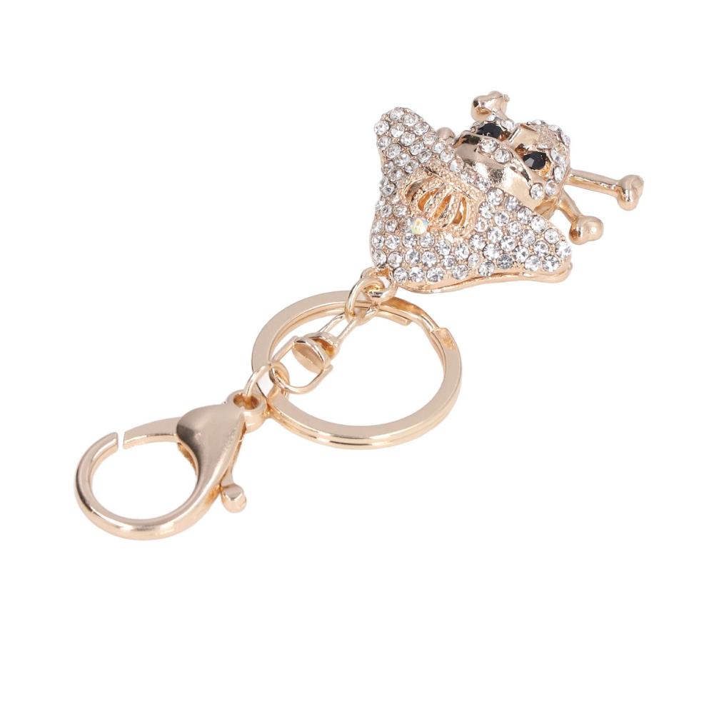 Damen LANTRO JS Schlüsselanhänger Totenkopf-Motiv für Stil und Funktion - Eleganz und Langlebigkeit vereint - Ein Must-have für jeden Look! Siehe Abbildung für Details
