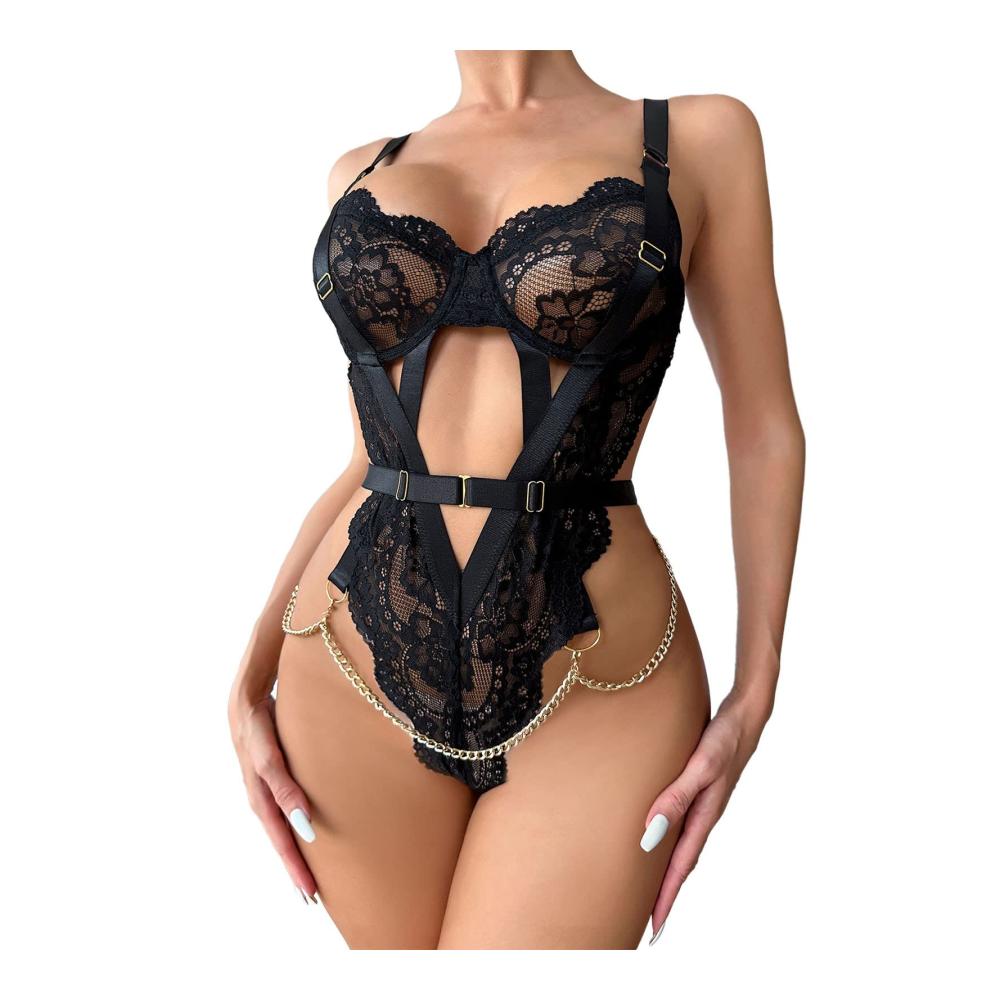 Entdecken Sie die verführerische Welt der Baby Dolls & Negligees Einteiler Damen Nachthemd Set mit roter Spitze kostengünstig und sinnlich! Perfekt für Damen die stilvolle Unterwäsche lieben