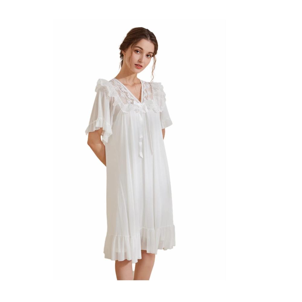 Entzückende Nachthemden für Damen Elegante Spitze bequeme Passform und rutschfeste Schultergurte. Perfekt für Schwangere und stilvolle Frauen. Erleben Sie Luxus