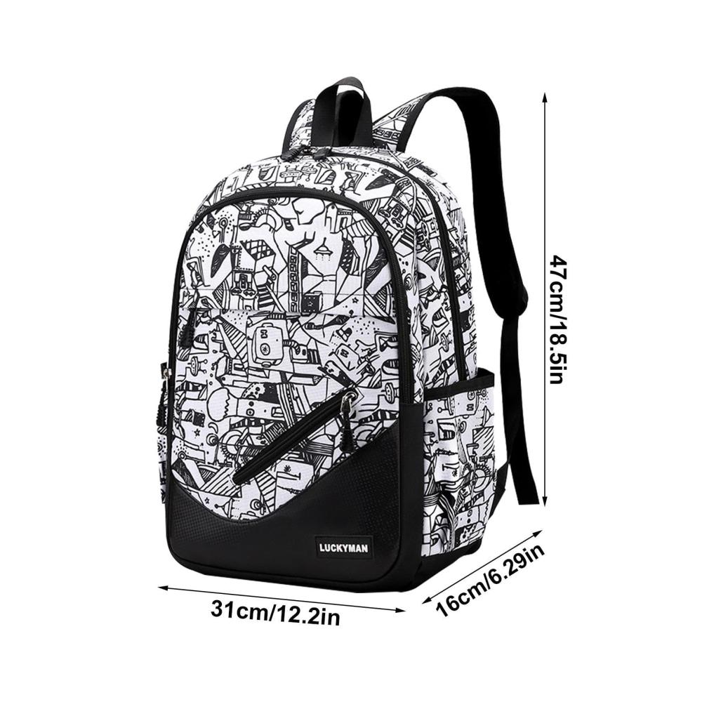 Ultimativer Schulranzen für Jungen Mädchen & Teenager! Wasserabweisender Rucksack aus Nylon für Schüler mit riesigem Fassungsvermögen – Perfekt für Schule Reisen & mehr