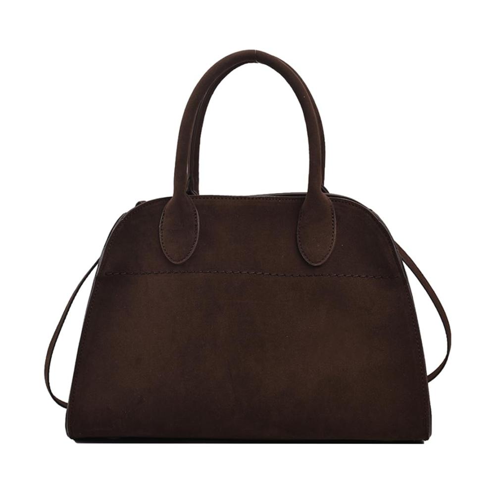 Entdecke den Luxus Modische Damen Wildleder Henkeltasche mit Retro-Design und verstellbarem Riemen - Exklusives Designerstück