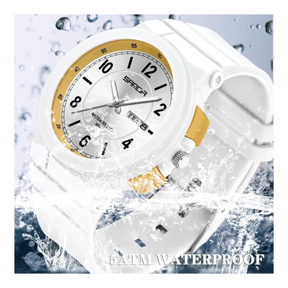 Stilvolle Armbanduhren für Damen Elegante Analoguhr mit Datum wasserdicht minimalistisches Design für Frauen Studentinnen und Mädchen