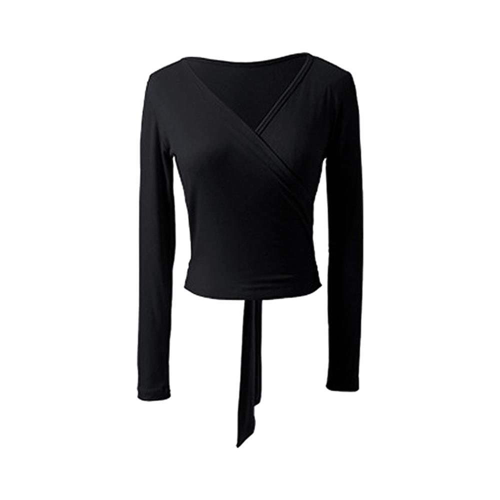 Entdecke den perfekten Style Langarm Strickjacke für Damen - Elegante Wickeloptik für Ballett Yoga und mehr! Jetzt zugreifen und stilvoll trainieren
