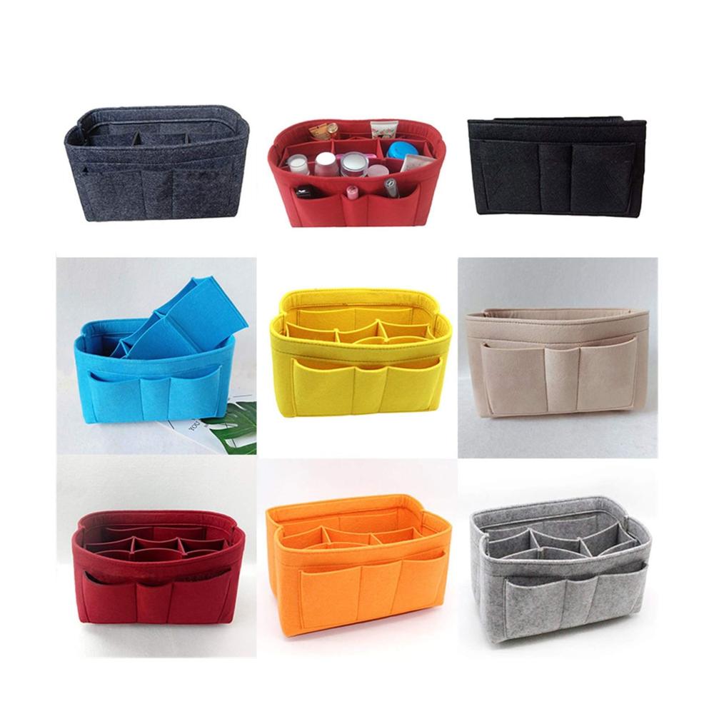 Maximale Organisation Multifunktionaler Taschenorganizer aus Filzgewebe für Handtaschen Kosmetik Geldbörsen und mehr – Praktischer Aufbewahrungsheld