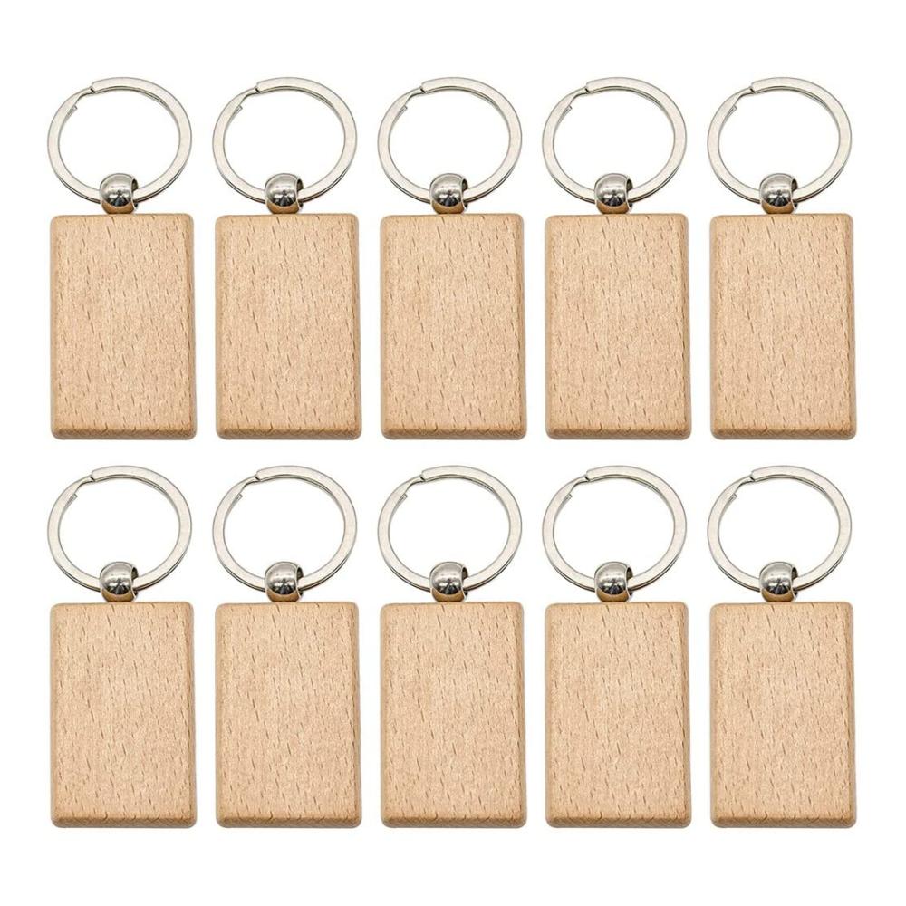 100er Pack DIY Schlüsselanhänger aus Holz in Herz- Rund- und Ellipsenform für Damen | Ideal für Schlüsselanhänger Holzringe und Skulpturen
