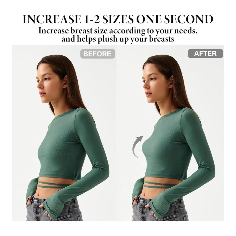 Klebe-BH Trägerlos Push-Up Rückenlos Unsichtbar Brautkleid Badeanzug Rüschenabdeckung