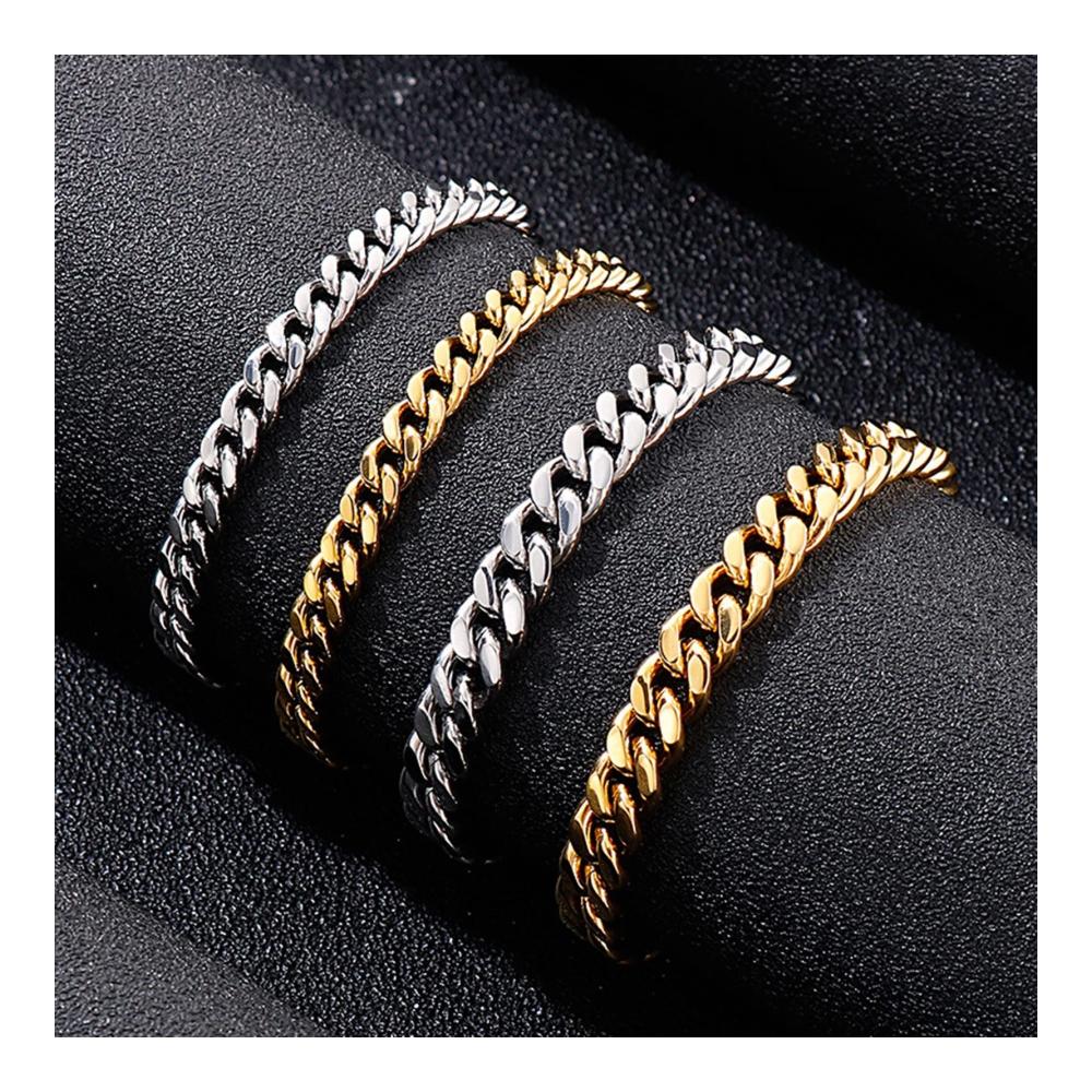 Armband Herren Edelstahl Gliederkette Geschenke für Männer Vatertagsgeschenk Geburtstagsgeschenk Schmuck