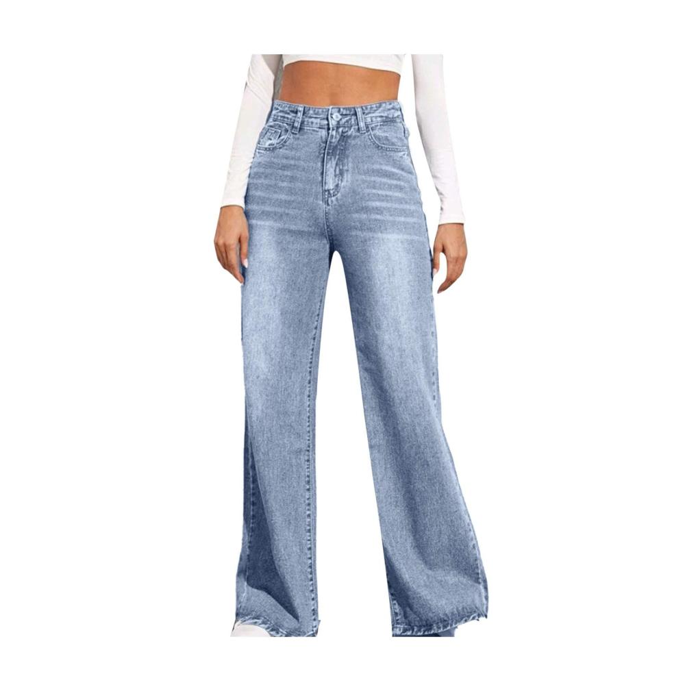 Entdecke den ultimativen Style Baggy Damenjeans mit High Waist und weitem Bein! Perfekte Mischung aus Freizeit und Eleganz. Jetzt zugreifen und den Look auf ein neues Level heben