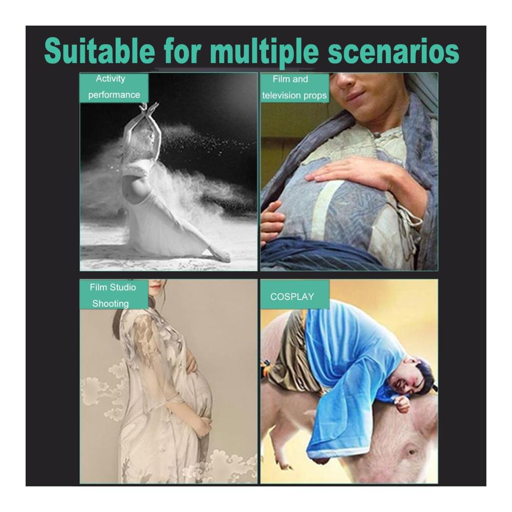 Authentisches Bauchband für perfekte Schwangerschaftsimitation Leicht realistisch & bequem. Ideal für Kostüme Schaufensterpuppen & Fotografie. Großartige Passform & Detailtreue