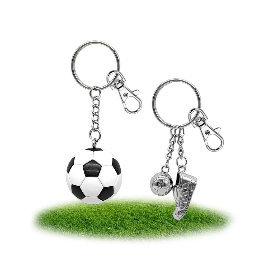 Entdecken Sie stilvolle Schlüsselringe & Schlüsselbänder für Herren Weißer Fußball-Schlüsselanhänger - Perfekt für Sportfans und als Geschenk für Kinder