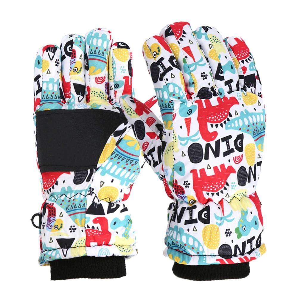 Kinder Skihandschuhe Wasserdicht Winddicht & Warm! Perfekte Fleece Winterhandschuhe mit Cartoon-Design für 4-12 Jahre. Ideal zum Snowboarden & Skifahren! Jetzt zugreifen