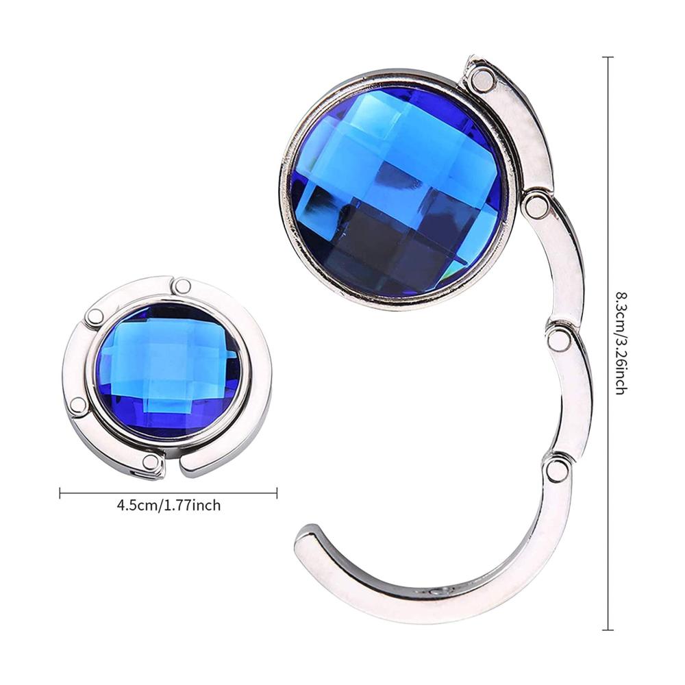 Erhalten Sie Ordnung und Stil mit unserem Foldable Handbag Hanger Holder Set. Praktisch platzsparend und elegant - 4 Stück für Ihr Büro oder unterwegs. Jetzt Ihre Handtaschen sicher aufbewahren
