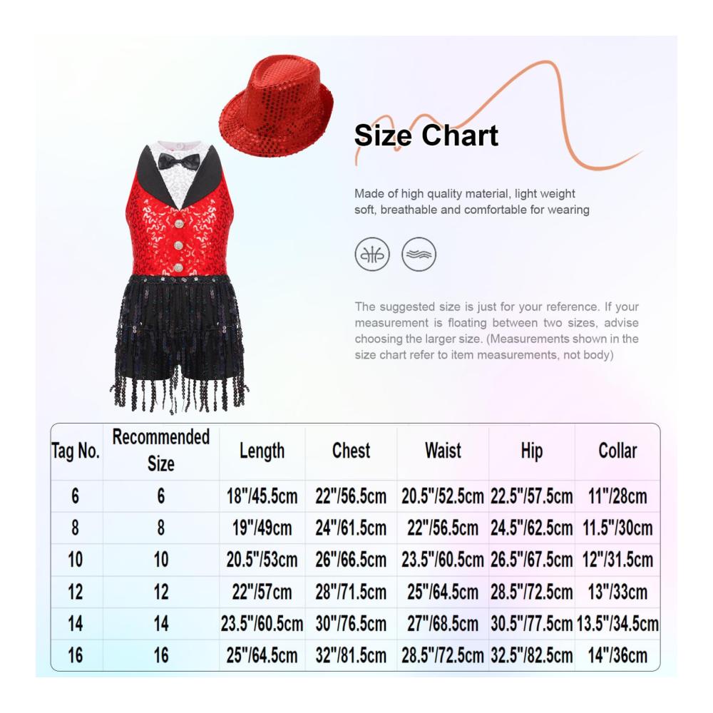 Entzückendes Kinder Mädchen Pailletten Kleid Glänzende Fransen & Quasten Tanzbereit! Perfekt für Modernen Jazz & Standardtanz. Stilvoll und bequem