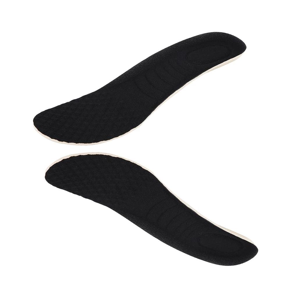 Erleben Sie ultimativen Komfort Weiche Massage-Sporteinlegesohle für Größe 43-47 Schwarz (1 Paar