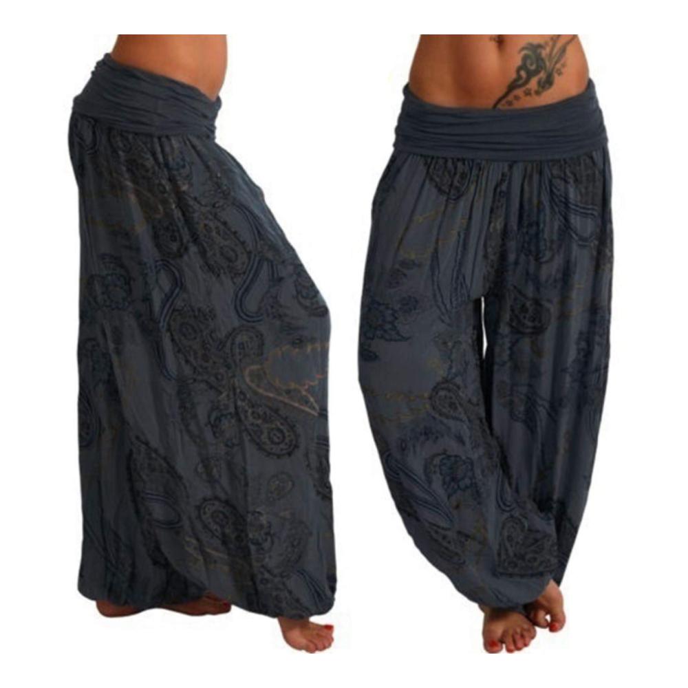 Entdecke den ultimativen Komfort Damen Yoga-Hose atmungsaktiv mit Boho-Paisley-Druck. Perfekt für Fitness Laufen und Freizeit. In Blau 3XL Schwarz Grau. Jetzt sichern