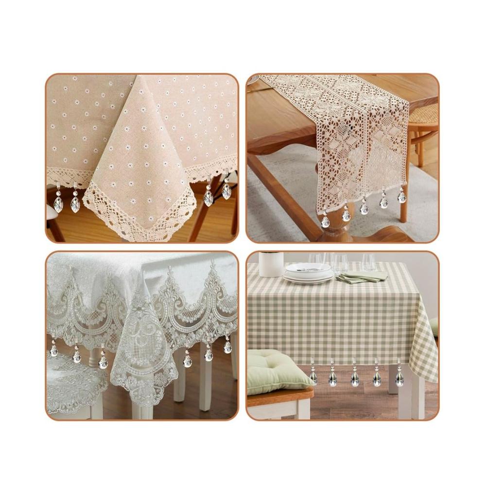 Schimmernde Anhänger & Münzen 8er-Set Tischdeckenbeschwerer mit Herzform - Elegante Outdoor-Tischdekoration