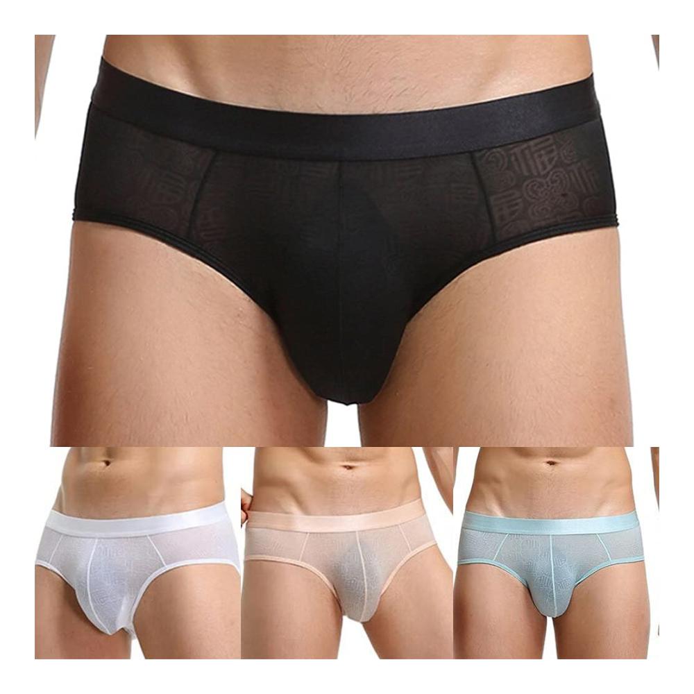 Ultimative Komfort und Stil 2er-Pack Slips aus atmungsaktivem Mesh mit Eisseiden-Finish für ein angenehmes Tragegefühl und verführerische Transparenz