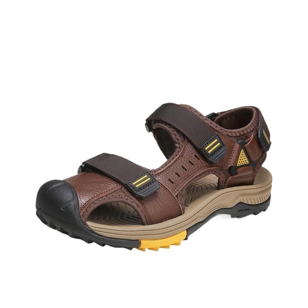 Bequeme Herren-Sandalen mit geschlossenem Zeh für Outdoor und Sport Atmungsaktiv Schnelltrocknend Rutschfest Perfekt für Wandern Trekking Strandausflüge