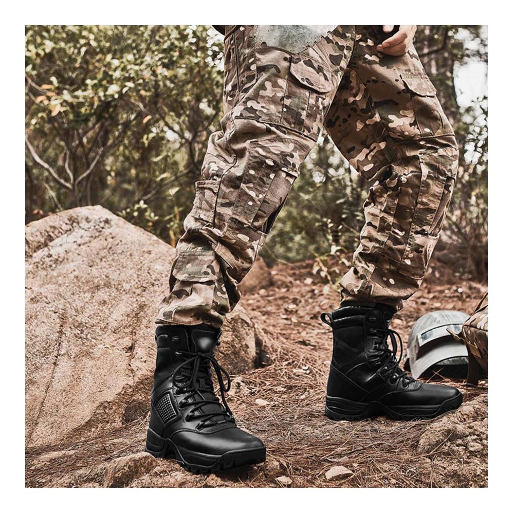 Ultimative Militär & Tactical Kampfstiefel für den Outdoor-Einsatz! Strapazierfähig atmungsaktiv & sicher. Ideal für Armee-Patrouillen und Sicherheitsdienste in jedem Terrain