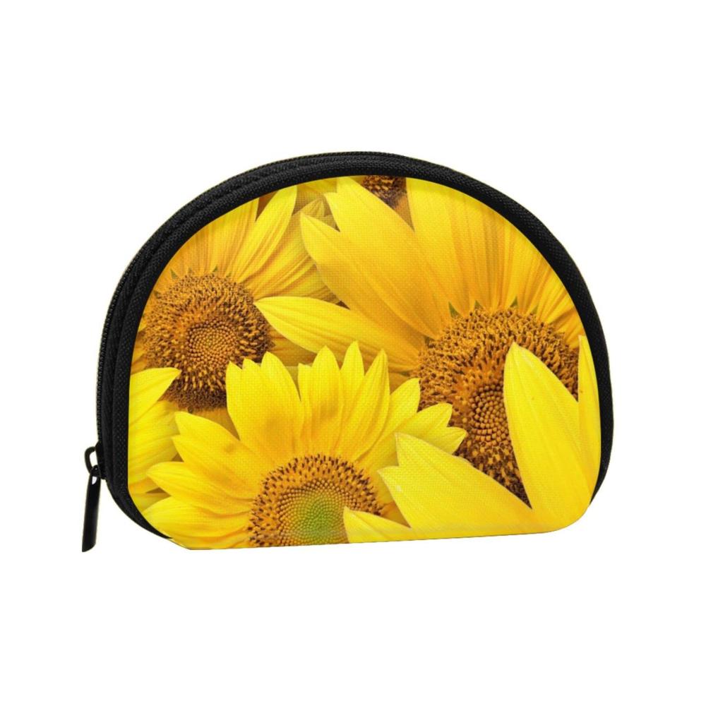 Entzückende Mini-Münzbörse mit Sonnenblumenmotiv - Perfekt für den täglichen Gebrauch und als Geschenkidee