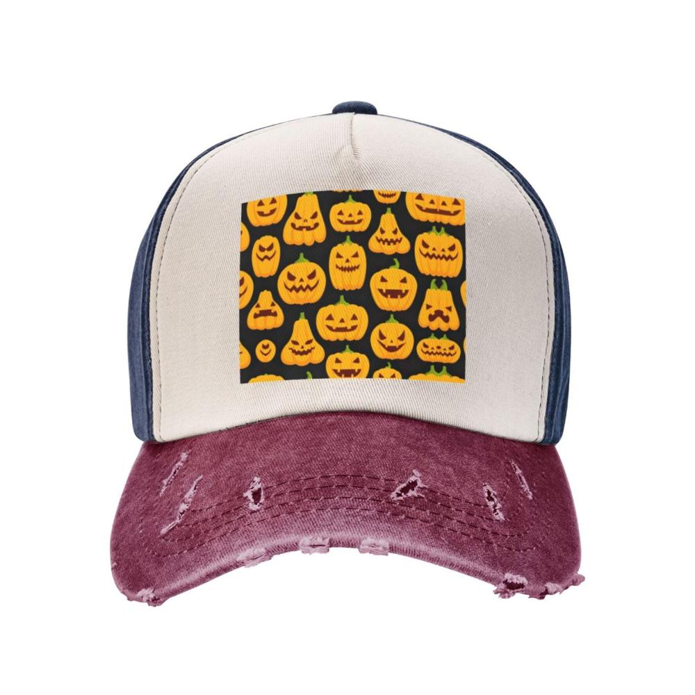 Entzückende Halloween-Kürbis-Muster! Verstellbarer Papa-Hut für vielseitige Stile. Damen-Outdoor-Hut das perfekte Geschenk zum Vatertag. Entdecke unsere Baseball Caps