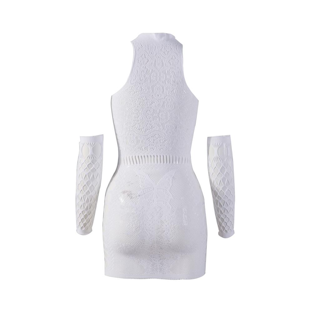 Im Dunkeln leuchtende Netzstrumpfhosen Grünes Damen-Negligee mit Morgenmantel Strumpfhosen-Body für Dessous mit hoher Taille